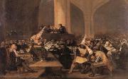 Francisco Goya Inquisition Scene oil painting artist
